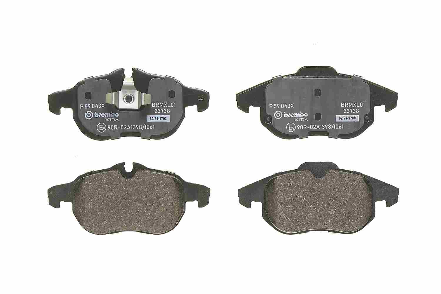 Brake Pad Set, disc brake - P 59 043X BREMBO