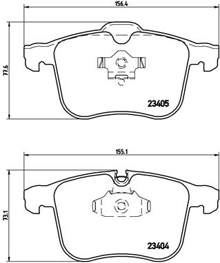 Brake Pad Set, disc brake - P 59 049 BREMBO