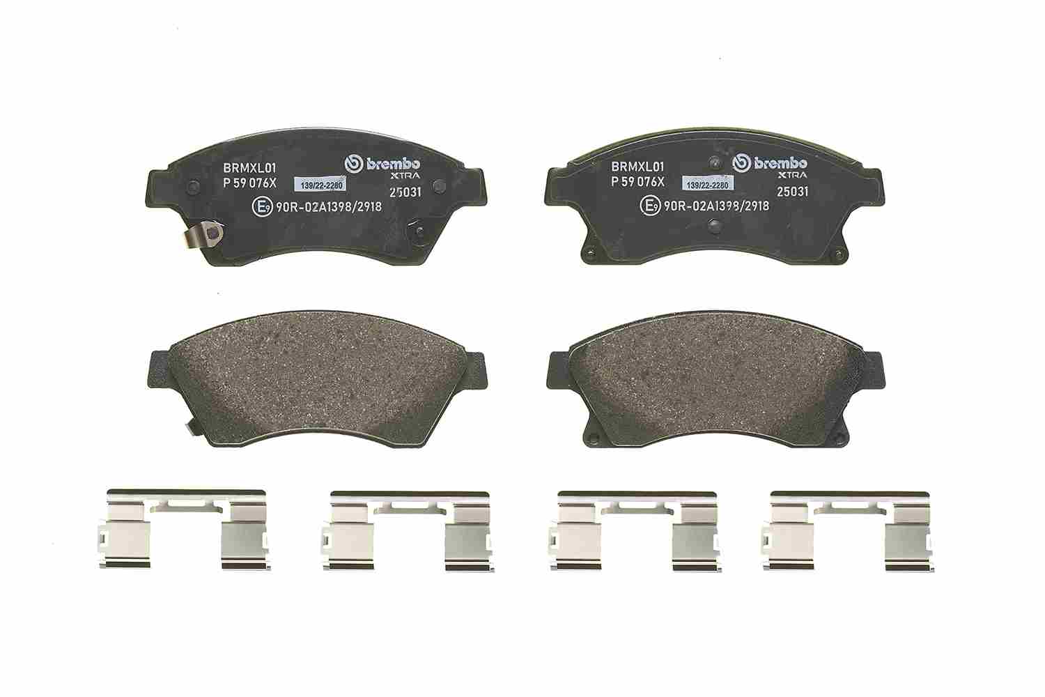 Brake Pad Set, disc brake - P 59 076X BREMBO