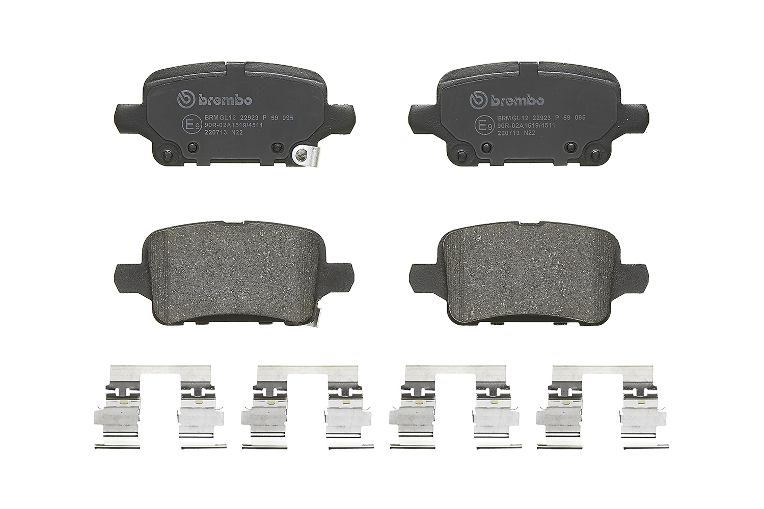 Brake Pad Set, disc brake - P 59 095 BREMBO