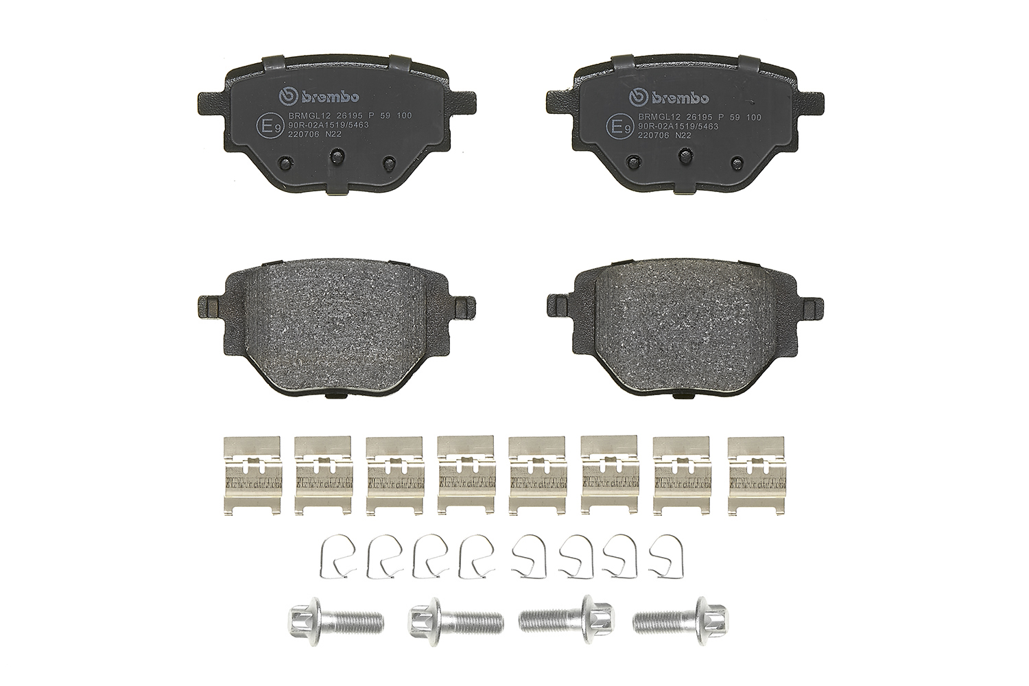 Brake Pad Set, disc brake - P 59 100 BREMBO