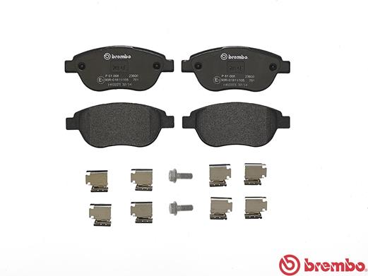 Brake Pad Set, disc brake - P 61 068 BREMBO