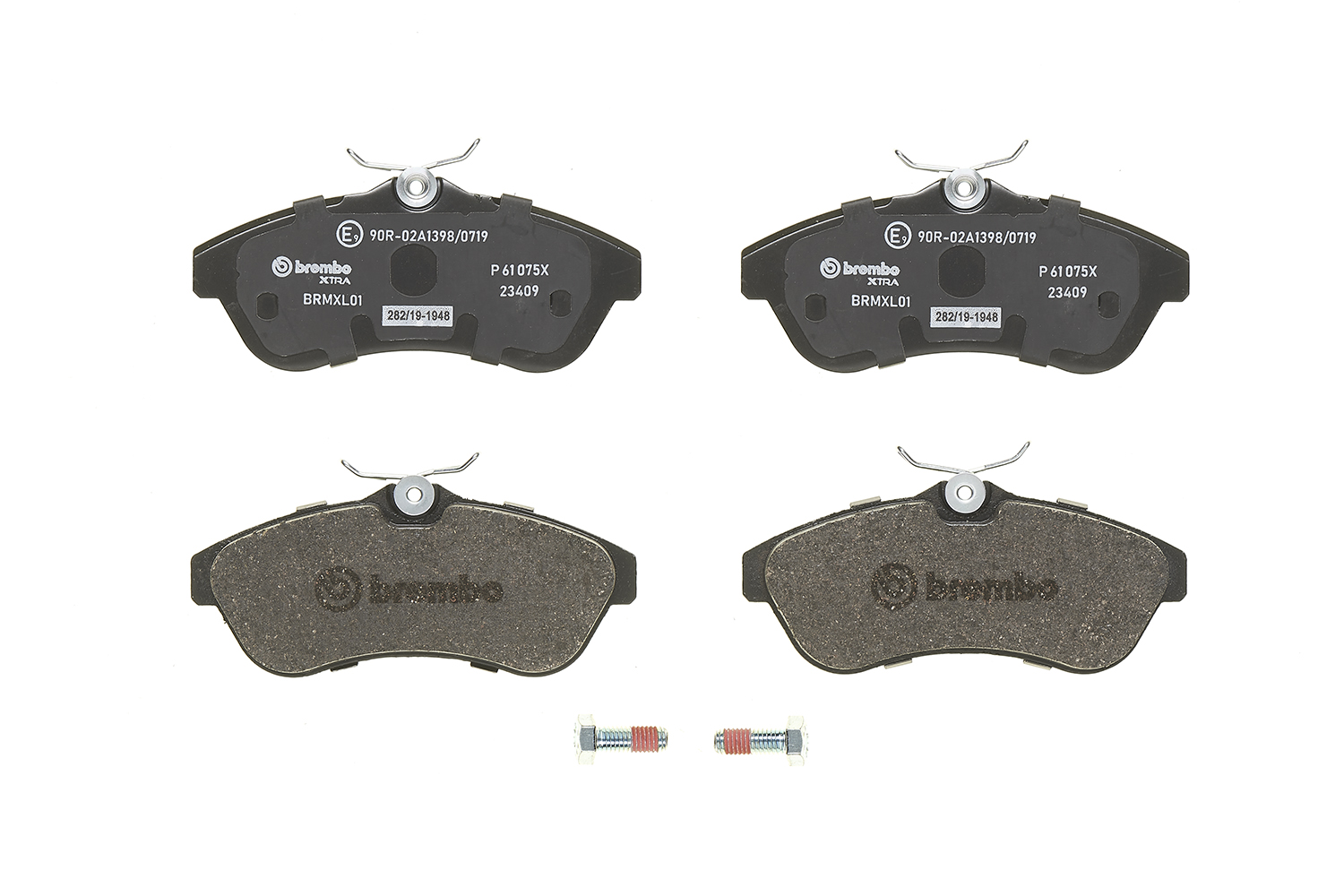 Brake Pad Set, disc brake - P 61 075X BREMBO
