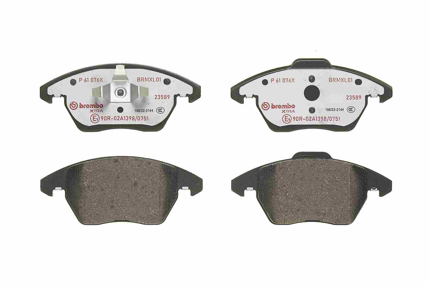 Brake Pad Set, disc brake - P 61 076X BREMBO