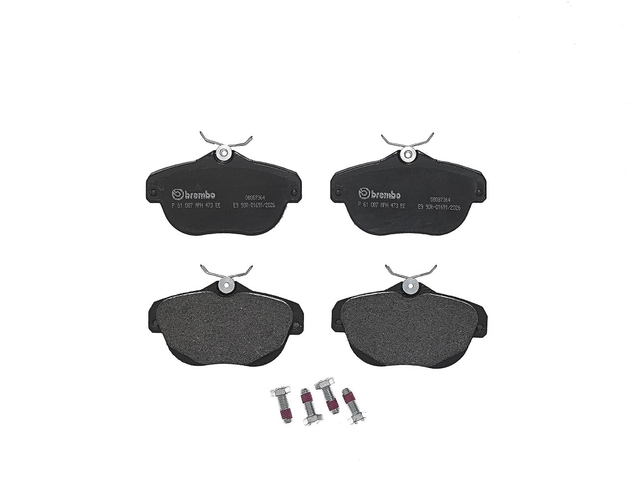 Brake Pad Set, disc brake - P 61 087 BREMBO