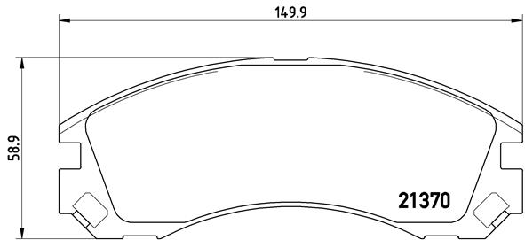 Kit pastiglie freno, Freno a disco - P 61 089 BREMBO
