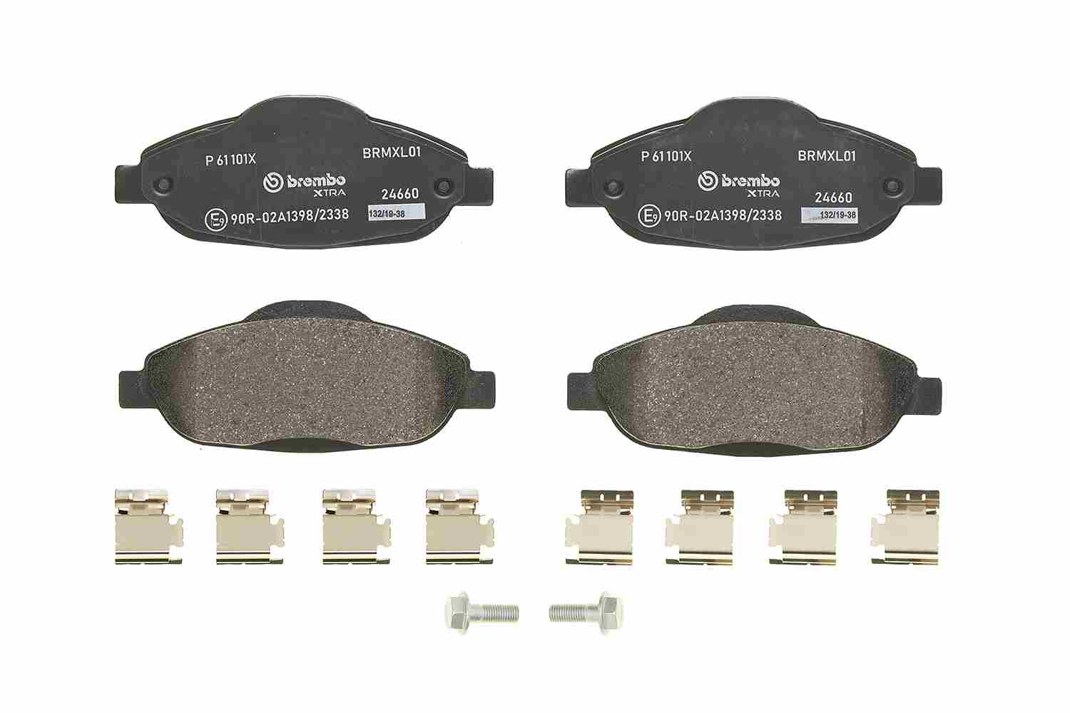 Brake Pad Set, disc brake - P 61 101X BREMBO