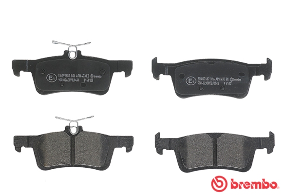 Brake Pad Set, disc brake - P 61 121 BREMBO