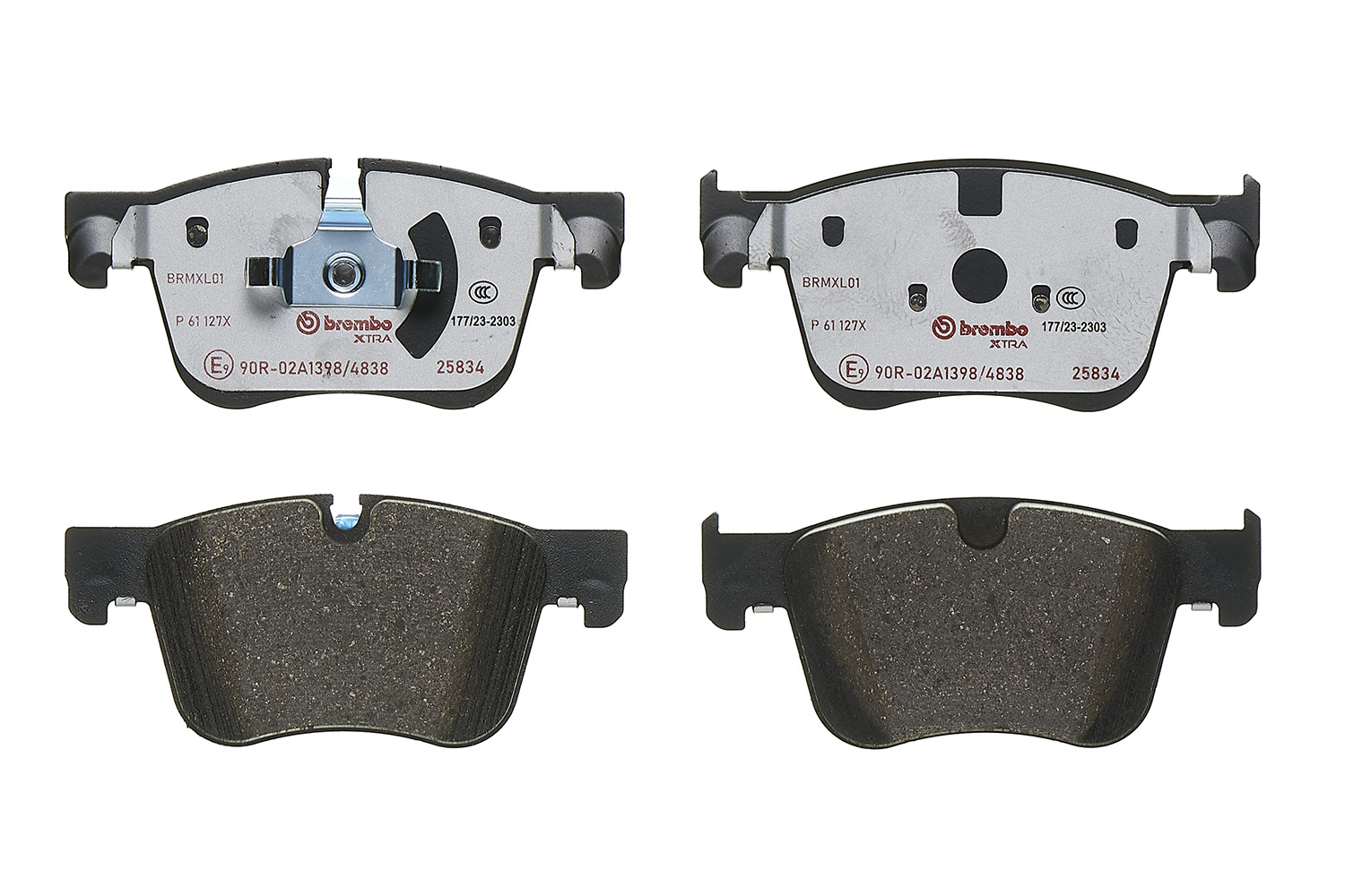 Brake Pad Set, disc brake - P 61 127X BREMBO