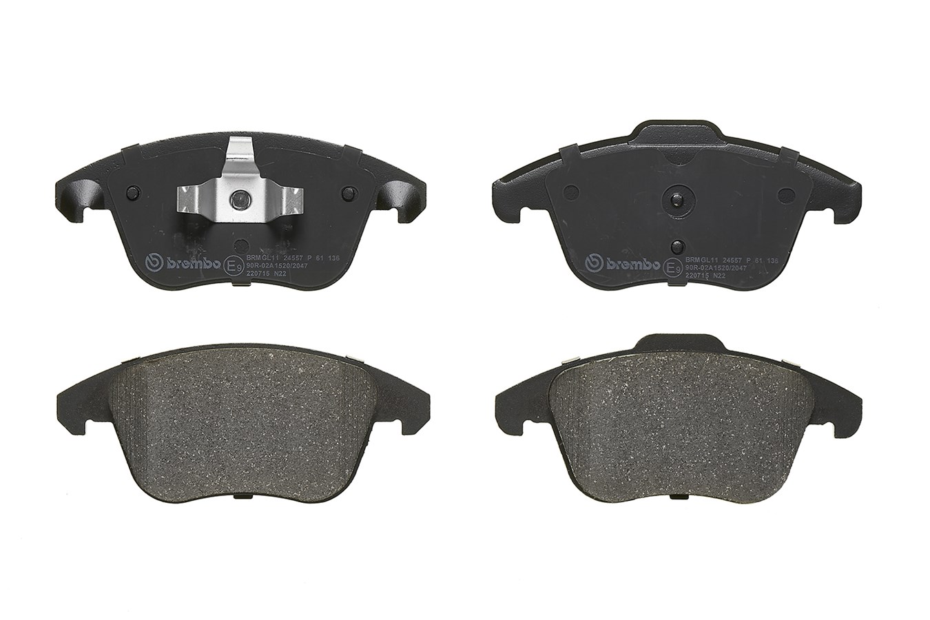 Brake Pad Set, disc brake - P 61 136 BREMBO
