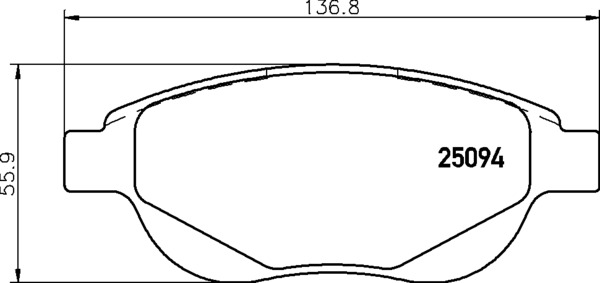 Комплект тормозных колодок, дисковый тормоз - P 61 137 BREMBO