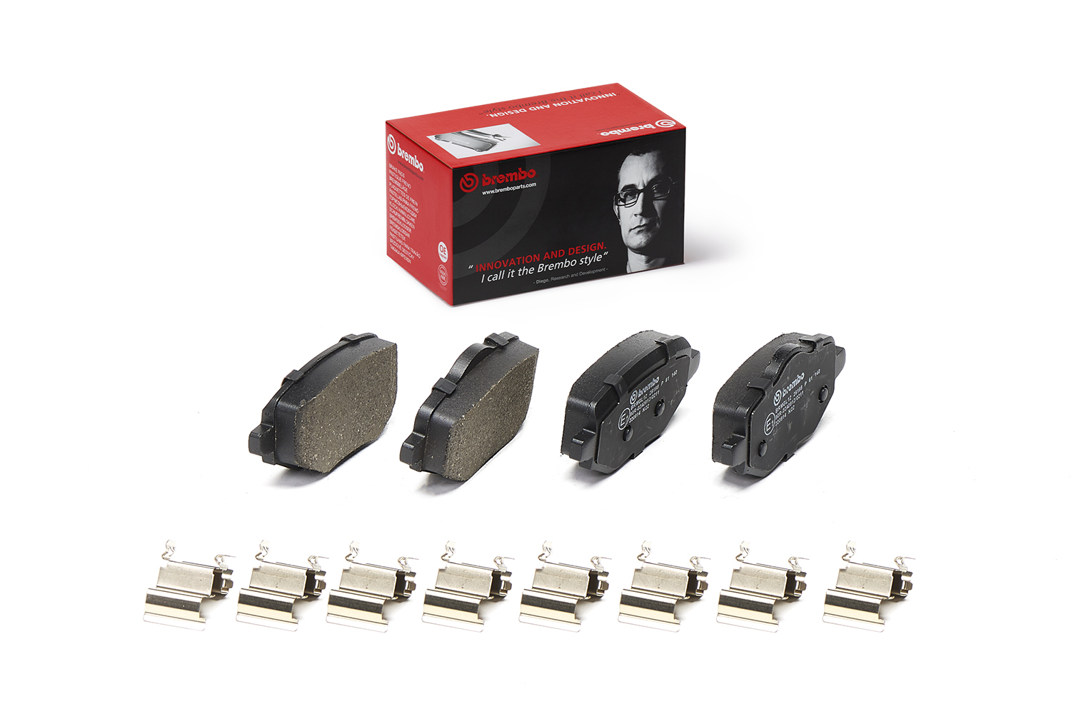 Brake Pad Set, disc brake - P 61 140 BREMBO