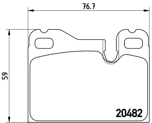 Kit pastiglie freno, Freno a disco - P 65 003 BREMBO