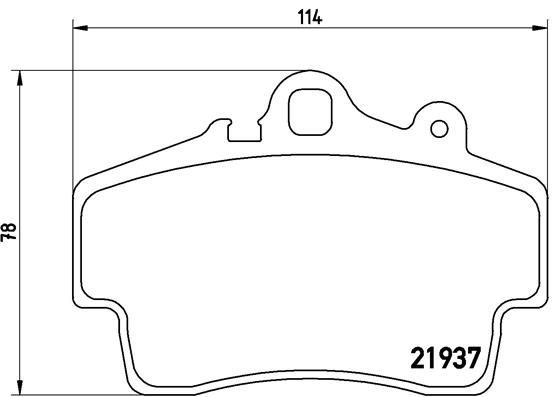 Brake Pad Set, disc brake - P 65 007 BREMBO