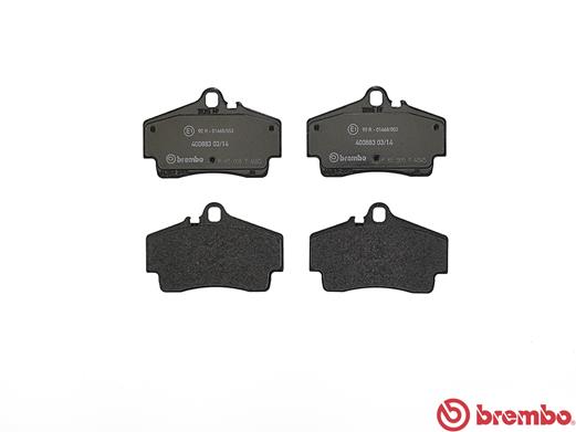 Brake Pad Set, disc brake - P 65 008 BREMBO