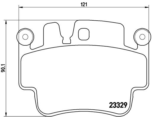 Kit pastiglie freno, Freno a disco - P 65 009 BREMBO