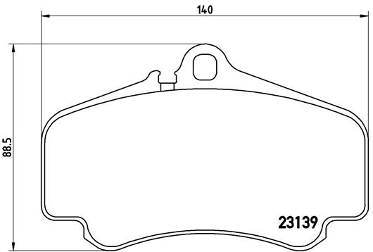 stabdžių trinkelių rinkinys, diskinis stabdys - P 65 011 BREMBO