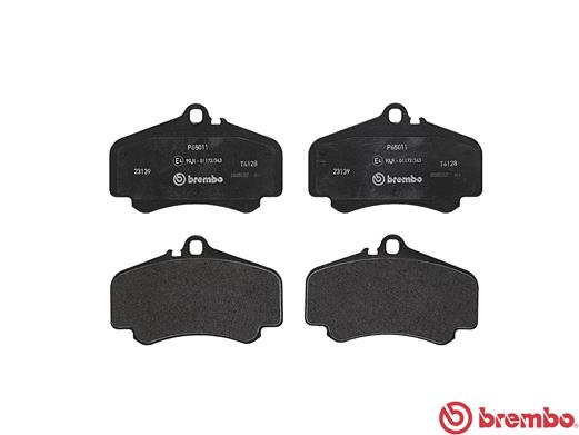 Brake Pad Set, disc brake - P 65 011 BREMBO