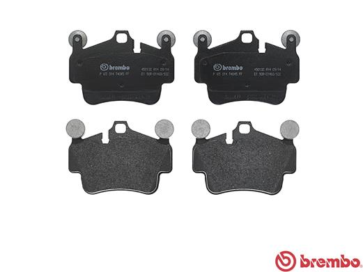 Brake Pad Set, disc brake - P 65 014 BREMBO