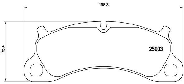Комплект тормозных колодок, дисковый тормоз - P 65 025 BREMBO