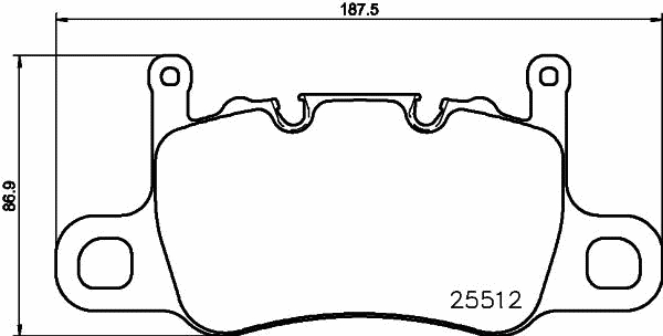 Kit pastiglie freno, Freno a disco - P 65 037 BREMBO