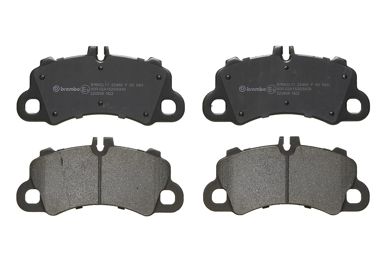 Brake Pad Set, disc brake - P 65 043 BREMBO