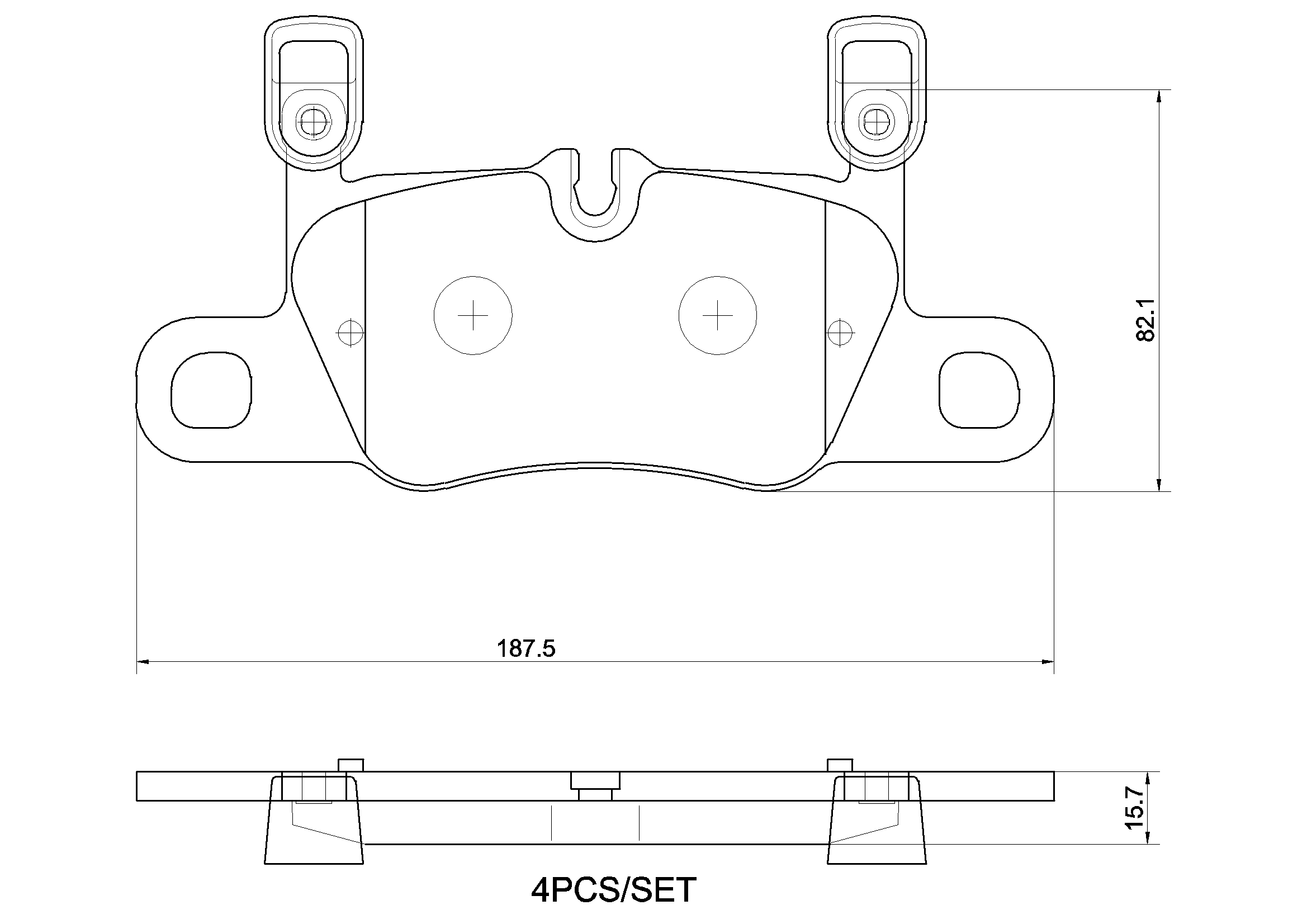 Kit pastiglie freno, Freno a disco - P 65 056 BREMBO