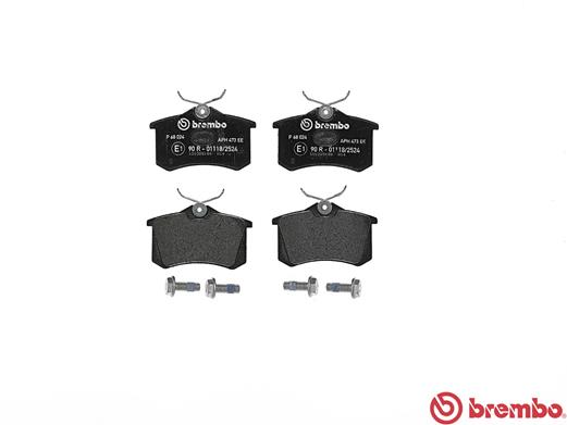 Комплект тормозных колодок, дисковый тормоз - P 68 024 BREMBO