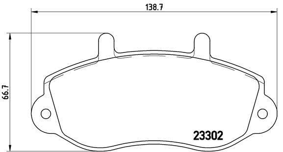 Kit pastiglie freno, Freno a disco - P 68 025 BREMBO