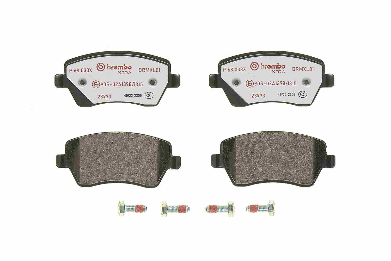 Brake Pad Set, disc brake - P 68 033X BREMBO