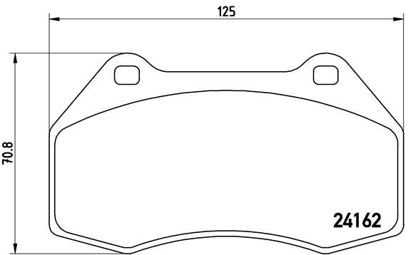 Kit pastiglie freno, Freno a disco - P 68 036 BREMBO