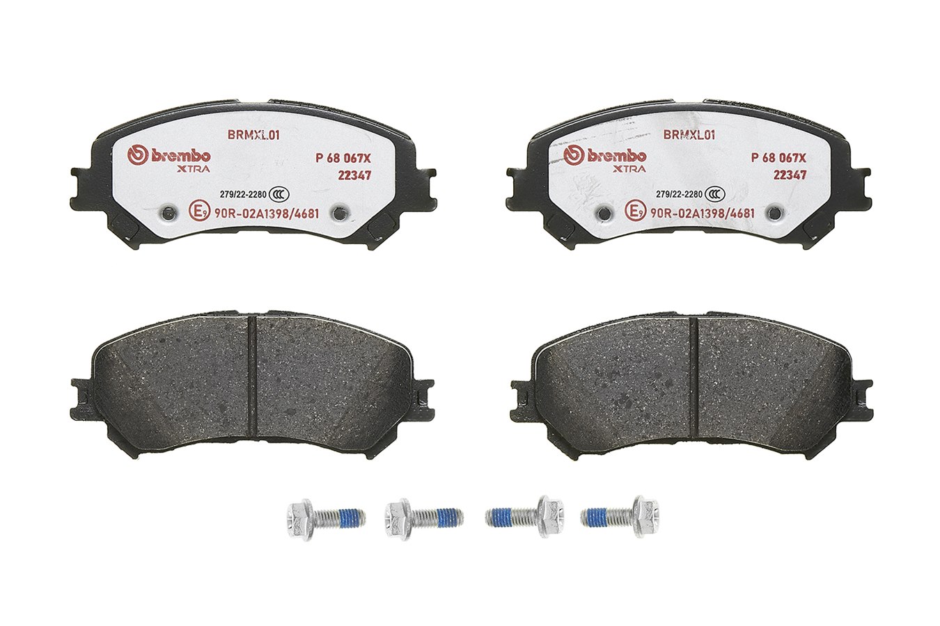 Brake Pad Set, disc brake - P 68 067X BREMBO