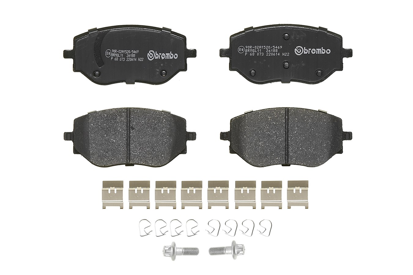 Brake Pad Set, disc brake - P 68 073 BREMBO