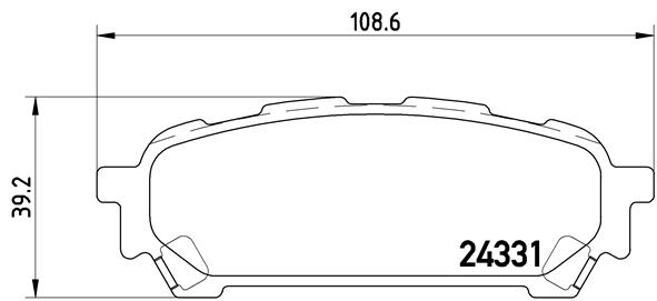 Kit pastiglie freno, Freno a disco - P 78 014 BREMBO