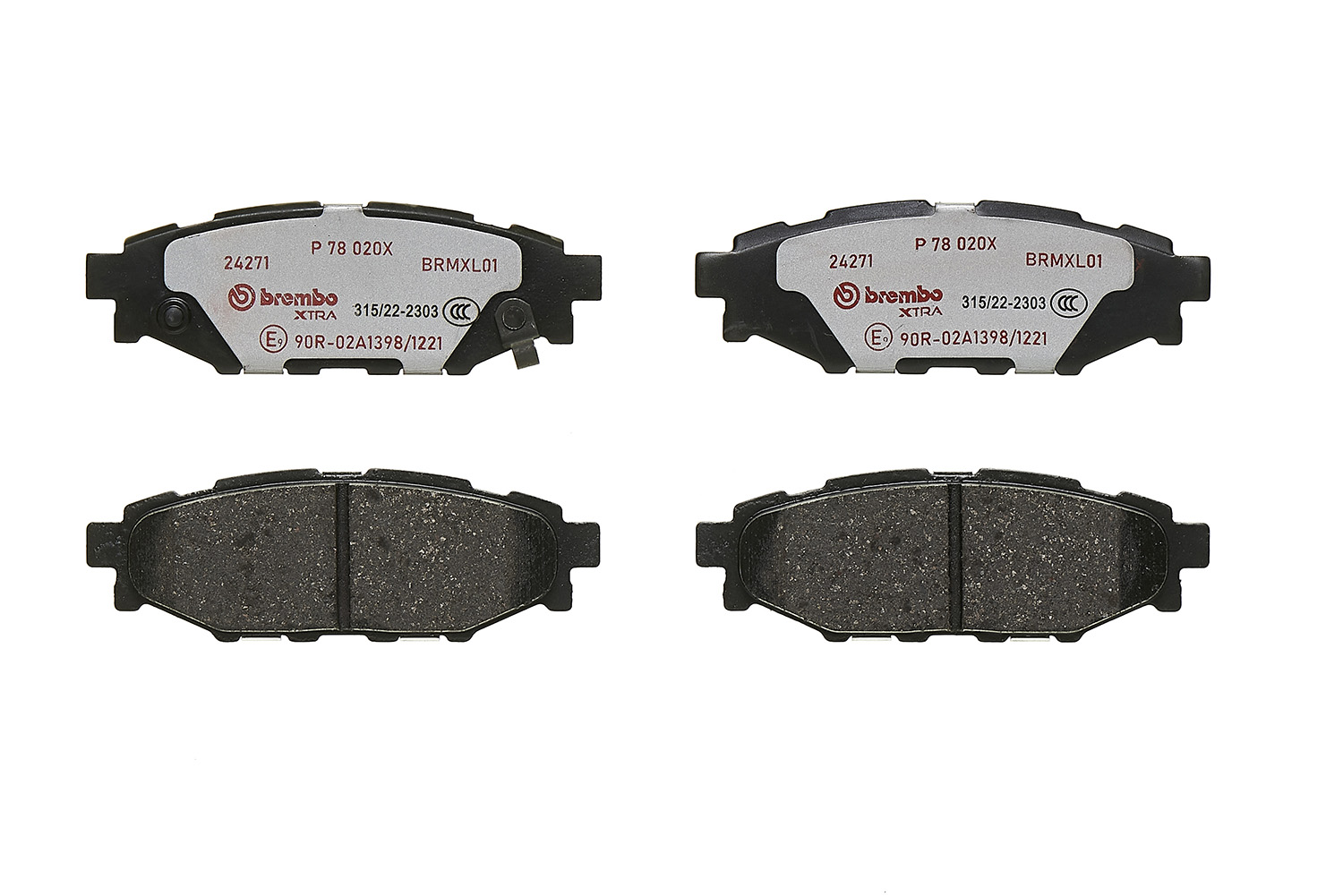 Brake Pad Set, disc brake - P 78 020X BREMBO