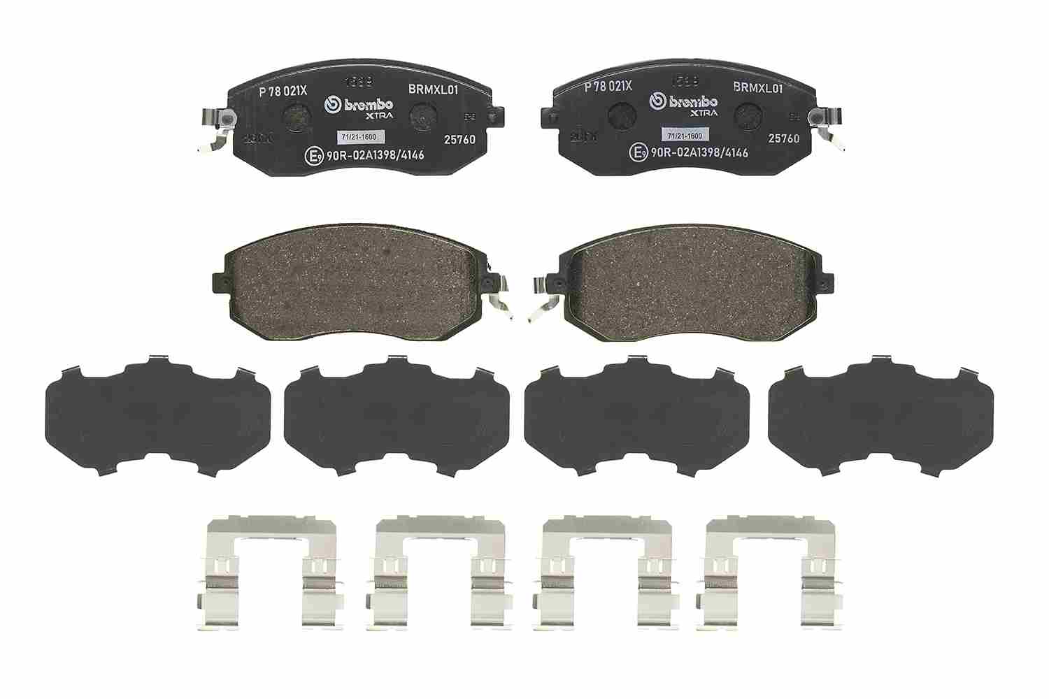 Brake Pad Set, disc brake - P 78 021X BREMBO
