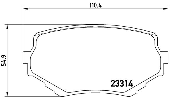 Brake Pad Set, disc brake - P 79 009 BREMBO