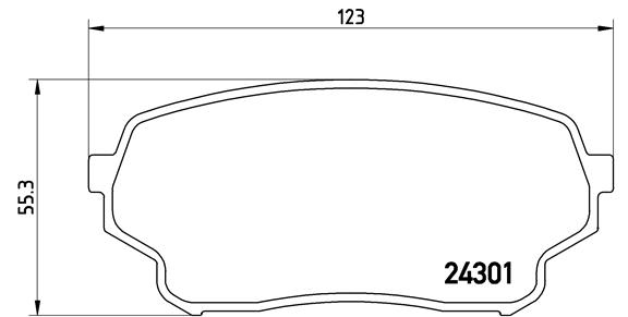 Brake Pad Set, disc brake - P 79 019 BREMBO