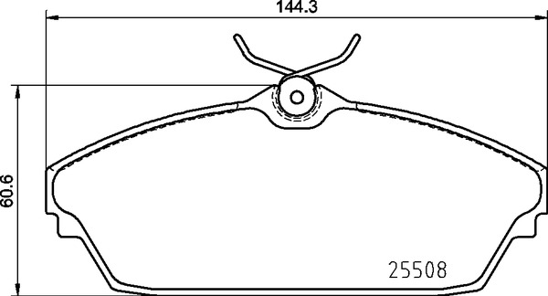 Brake Pad Set, disc brake - P 82 003 BREMBO