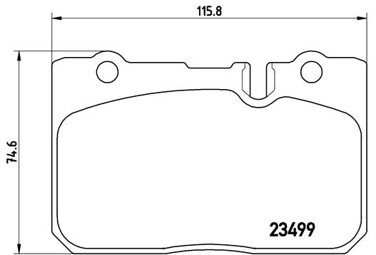 Kit pastiglie freno, Freno a disco - P 83 039 BREMBO