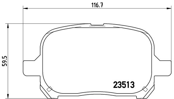 Kit pastiglie freno, Freno a disco - P 83 040 BREMBO