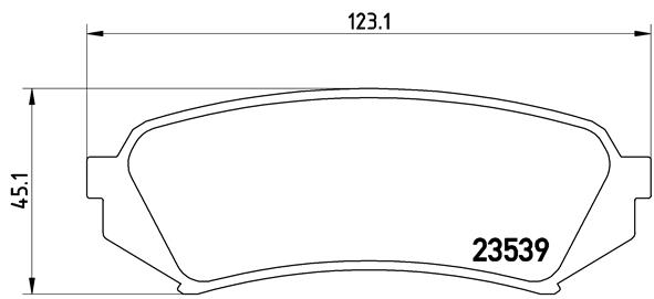 Brake Pad Set, disc brake - P 83 049 BREMBO