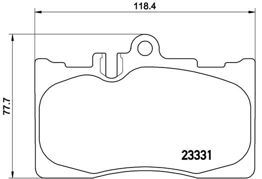 Brake Pad Set, disc brake - P 83 058 BREMBO