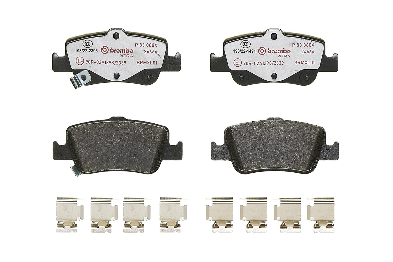 Комплект тормозных колодок, дисковый тормоз - P 83 080X BREMBO