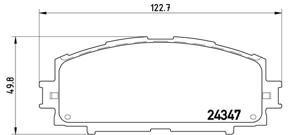 Комплект тормозных колодок, дисковый тормоз - P 83 086 BREMBO
