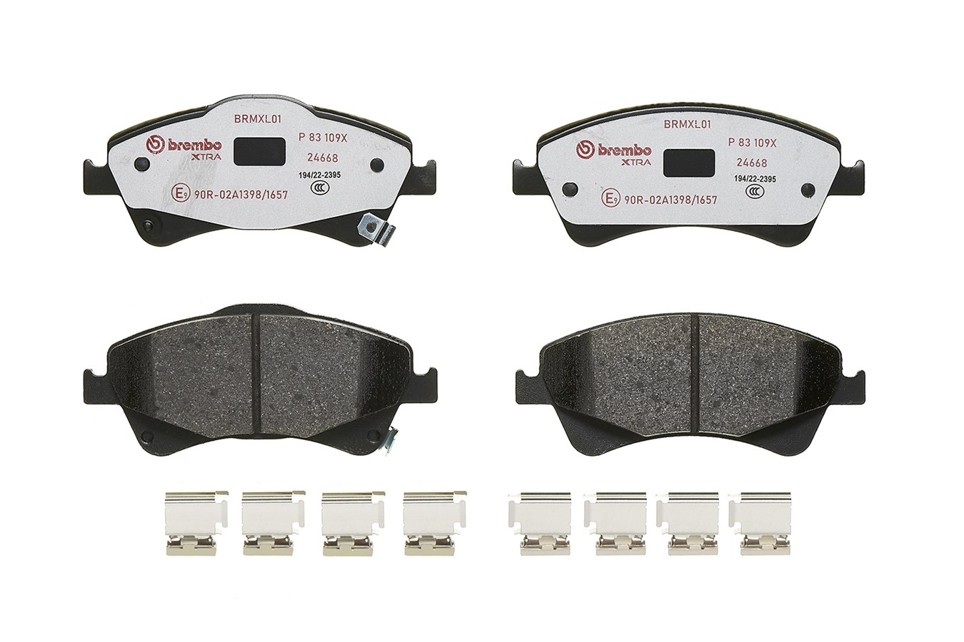 Brake Pad Set, disc brake - P 83 109X BREMBO