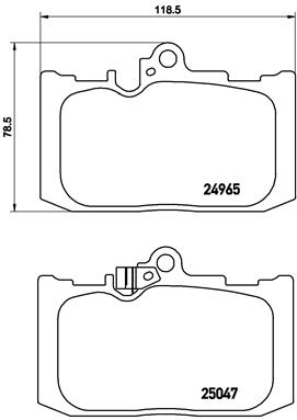 Kit pastiglie freno, Freno a disco - P 83 131 BREMBO