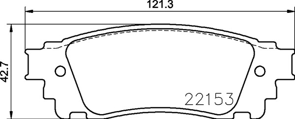 Brake Pad Set, disc brake - P 83 166 BREMBO