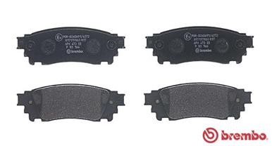 Brake Pad Set, disc brake - P 83 166 BREMBO