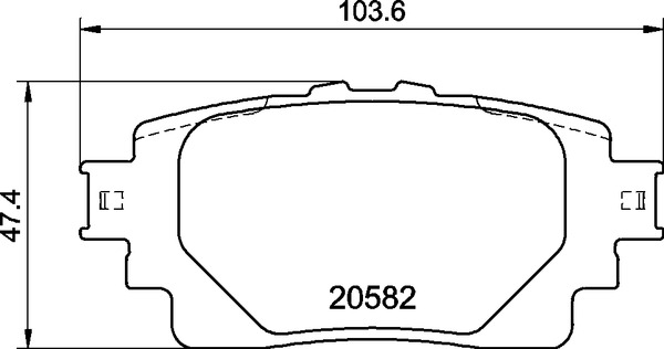 Brake Pad Set, disc brake - P 83 174 BREMBO